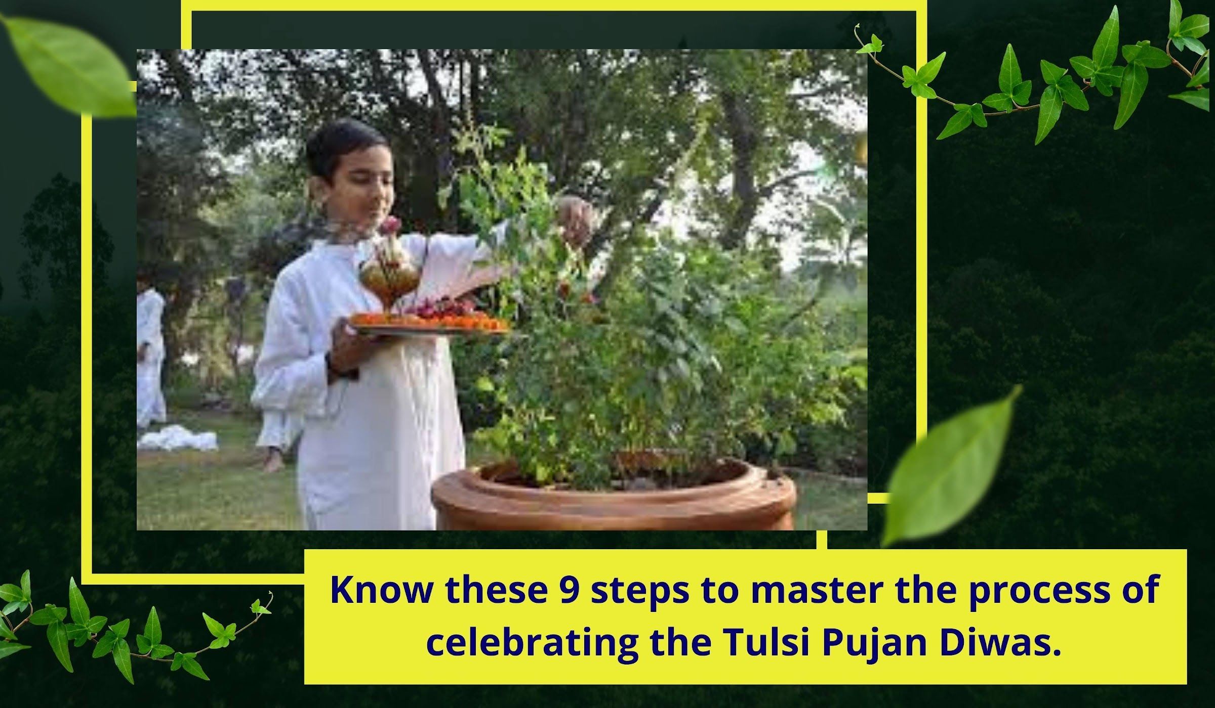 Just 9 Steps to Celebrate Tulsi Pujan Diwas